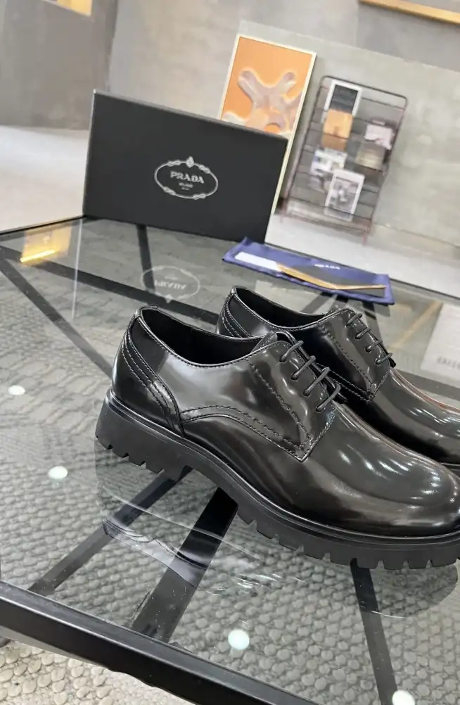 hype Prada Leather Shoes