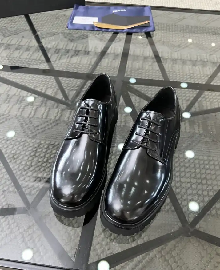 hype Prada Leather Shoes