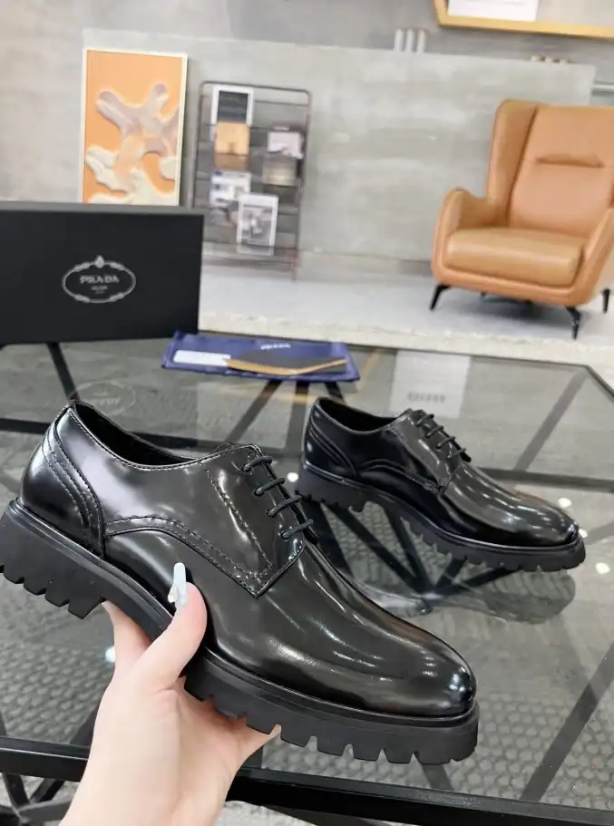 hype Prada Leather Shoes