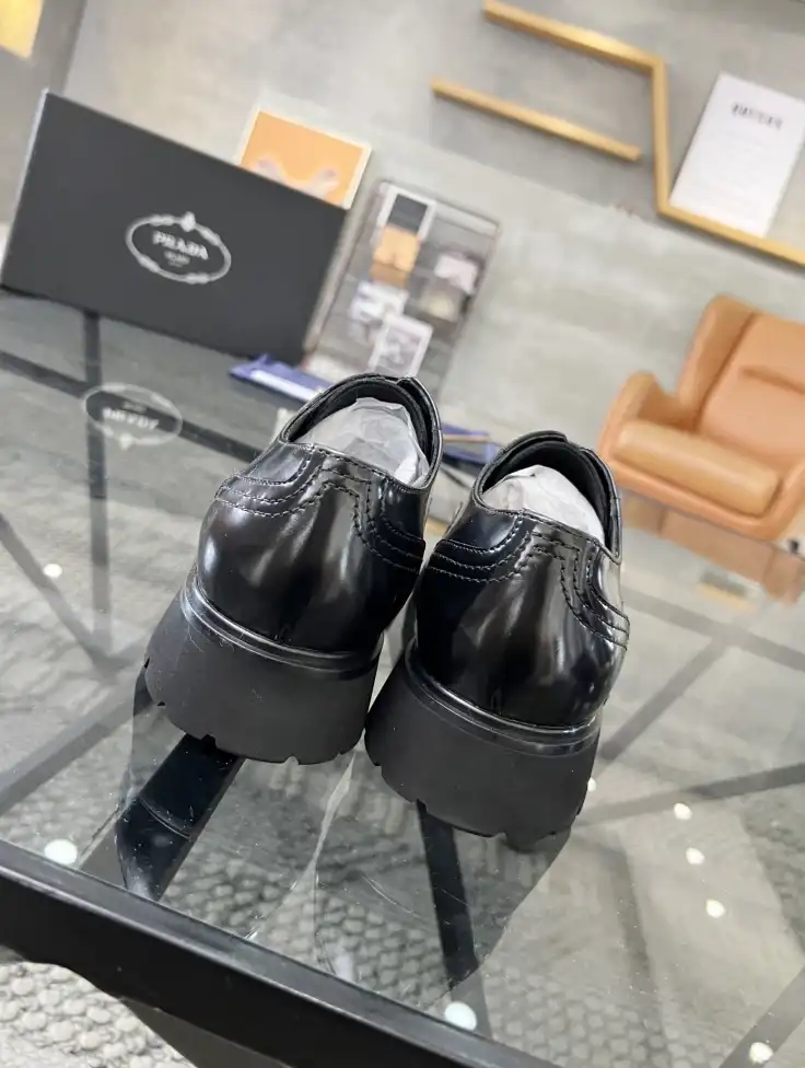 hype Prada Leather Shoes