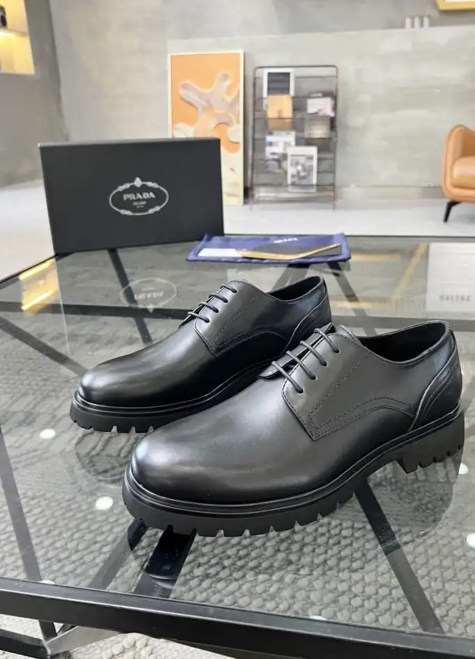 hype Prada Leather Shoes