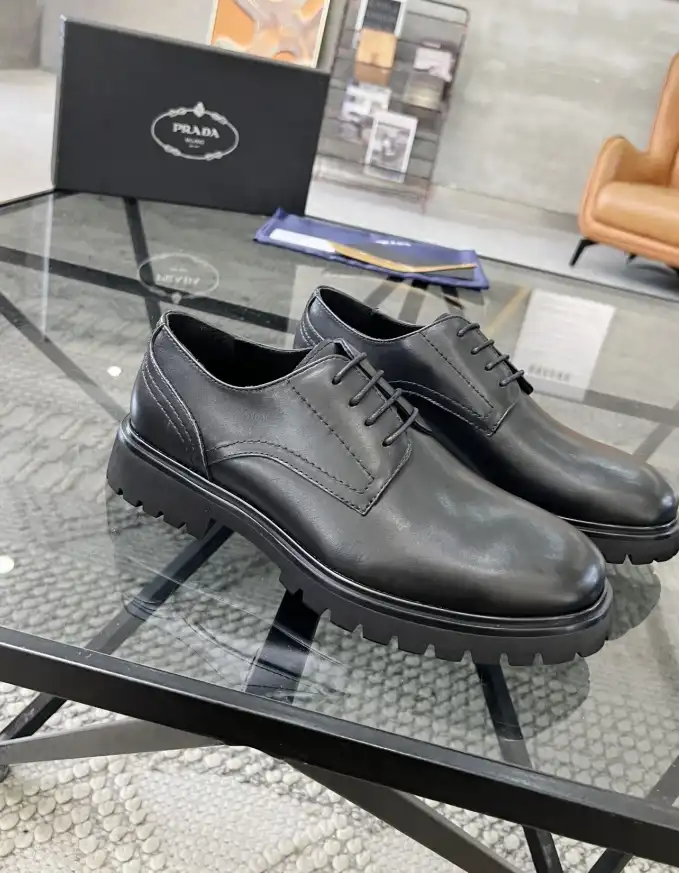 hype Prada Leather Shoes