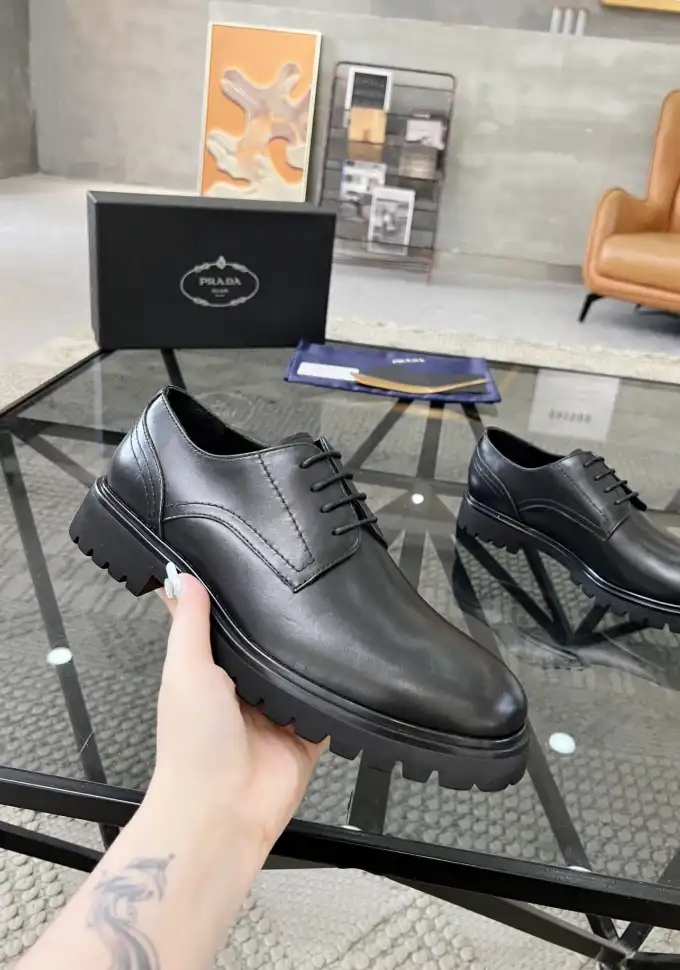 hype Prada Leather Shoes