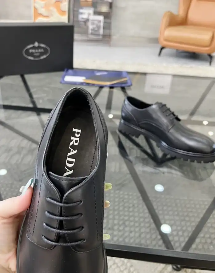 hype Prada Leather Shoes