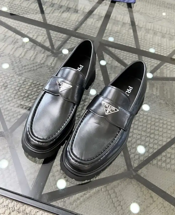 hype Prada Leather Shoes