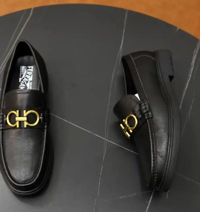 hype Ferragamo Leather Shoes