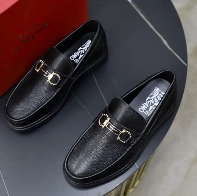 hype Ferragamo Leather Shoes