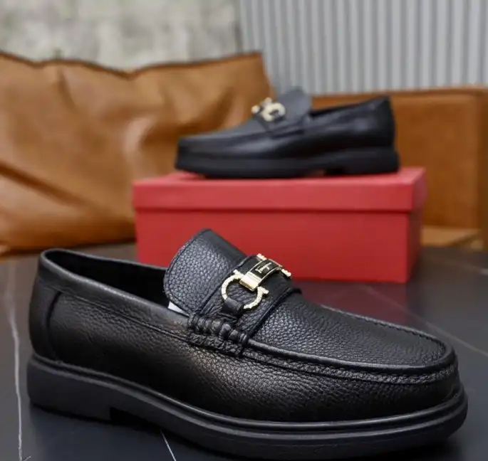 hype Ferragamo Leather Shoes