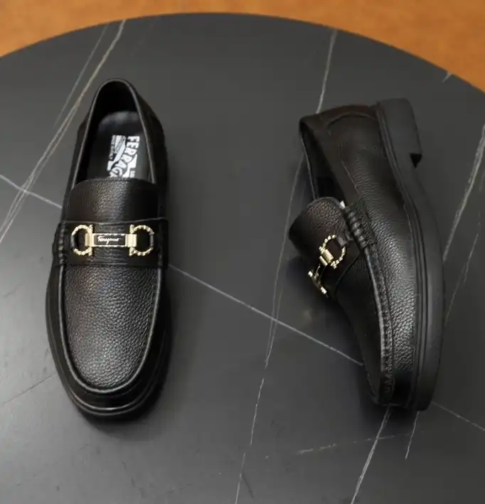 hype Ferragamo Leather Shoes