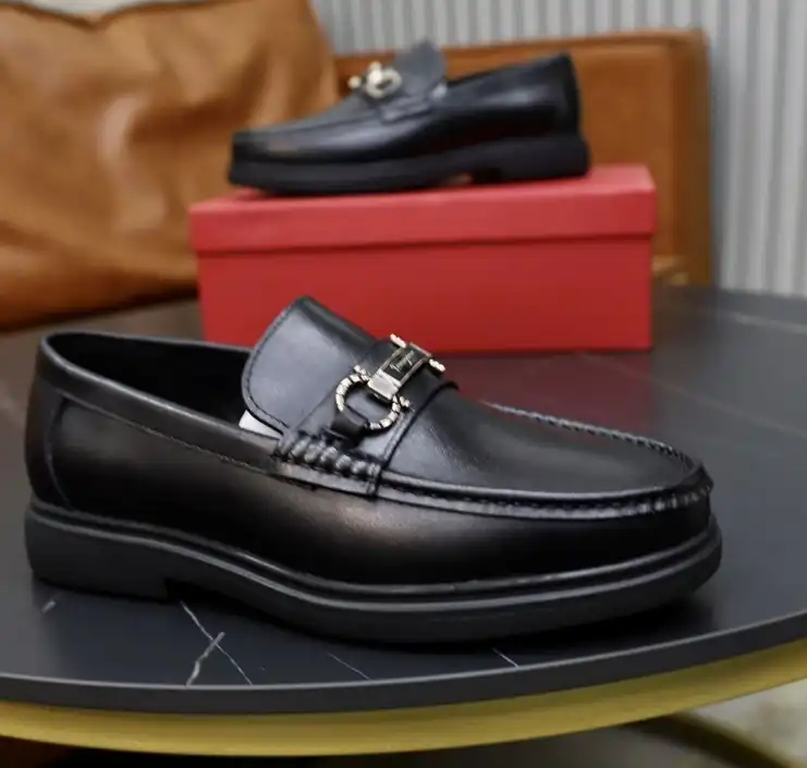 hype Ferragamo Leather Shoes