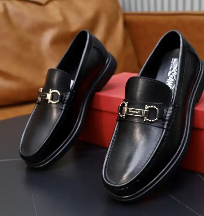 hype Ferragamo Leather Shoes