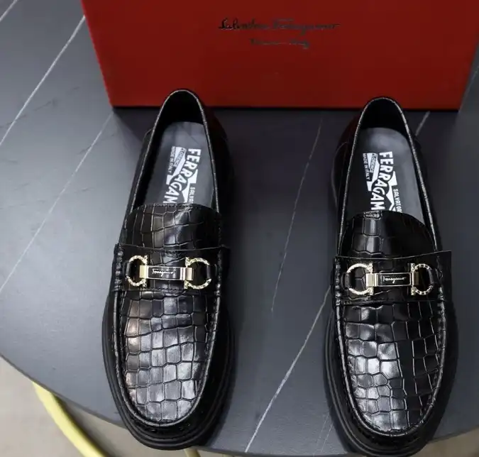 hype Ferragamo Leather Shoes