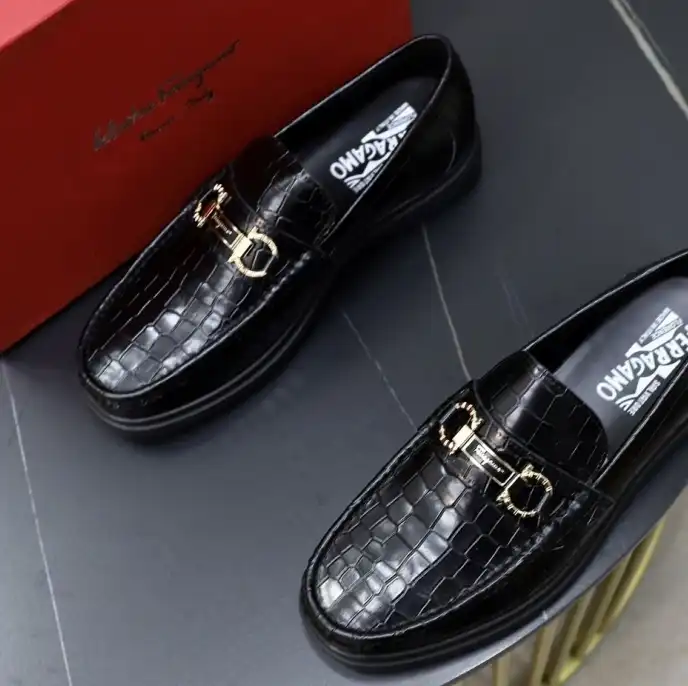 hype Ferragamo Leather Shoes