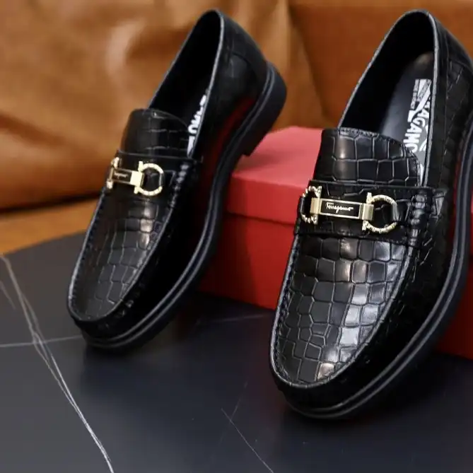 hype Ferragamo Leather Shoes