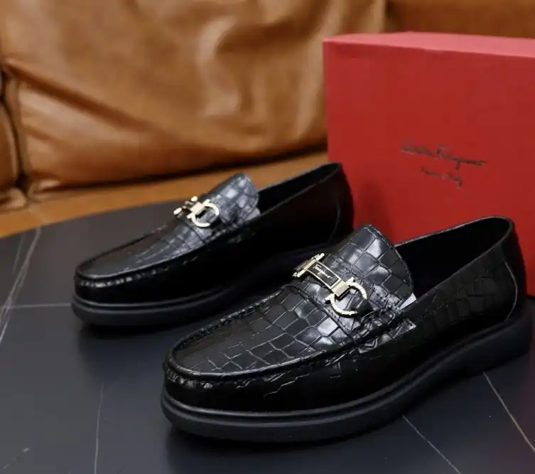 hype Ferragamo Leather Shoes