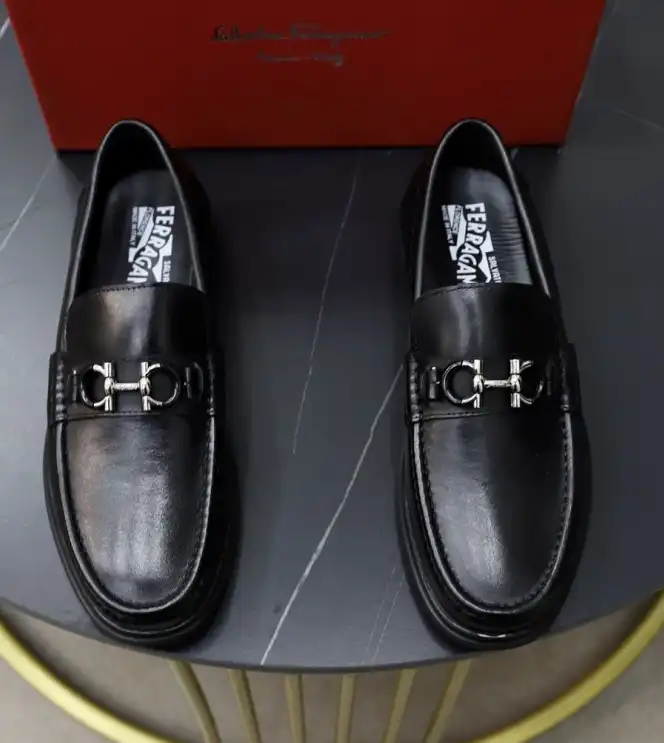 hype Ferragamo Leather Shoes