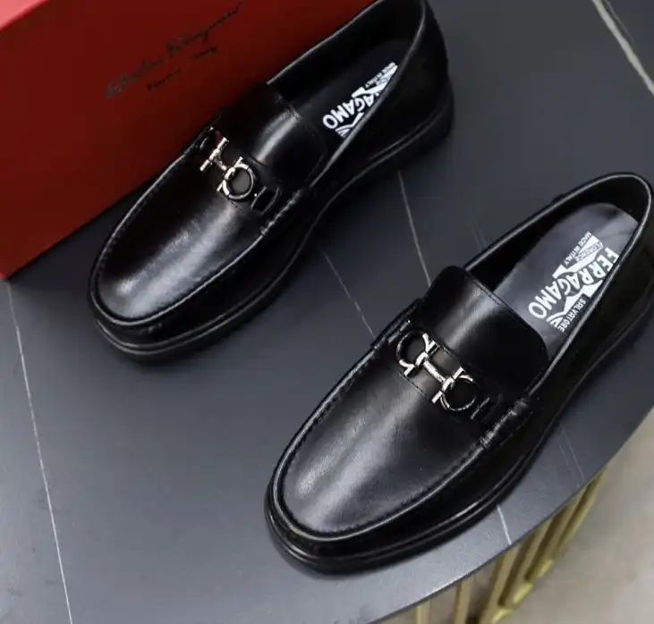 hype Ferragamo Leather Shoes