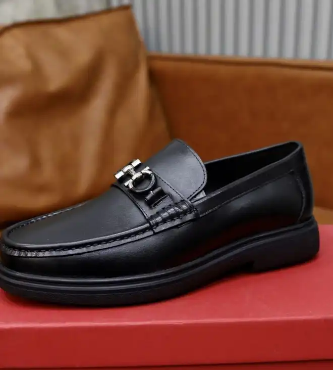 hype Ferragamo Leather Shoes