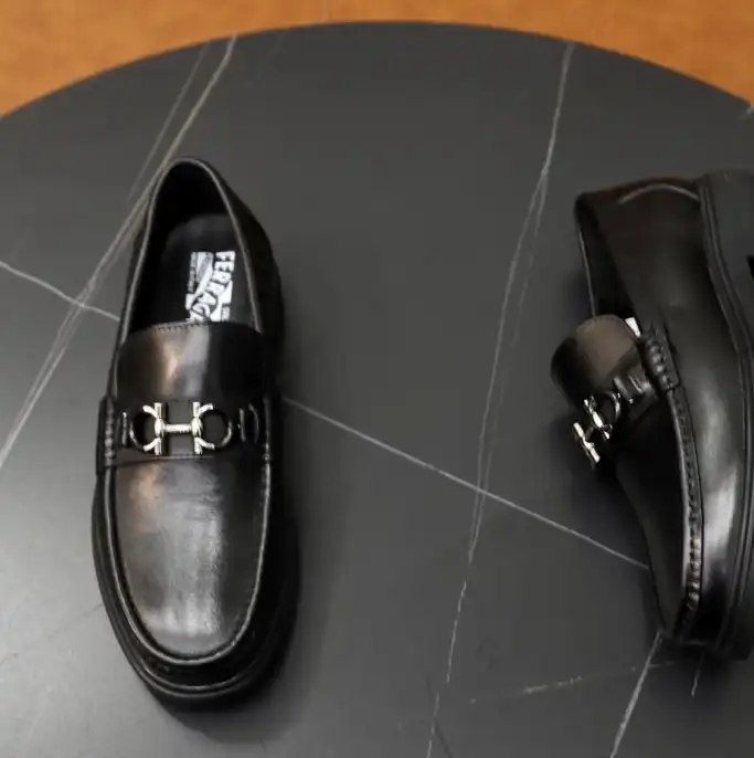 hype Ferragamo Leather Shoes