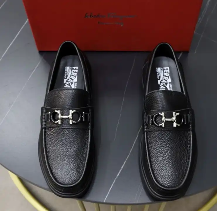 hype Ferragamo Leather Shoes