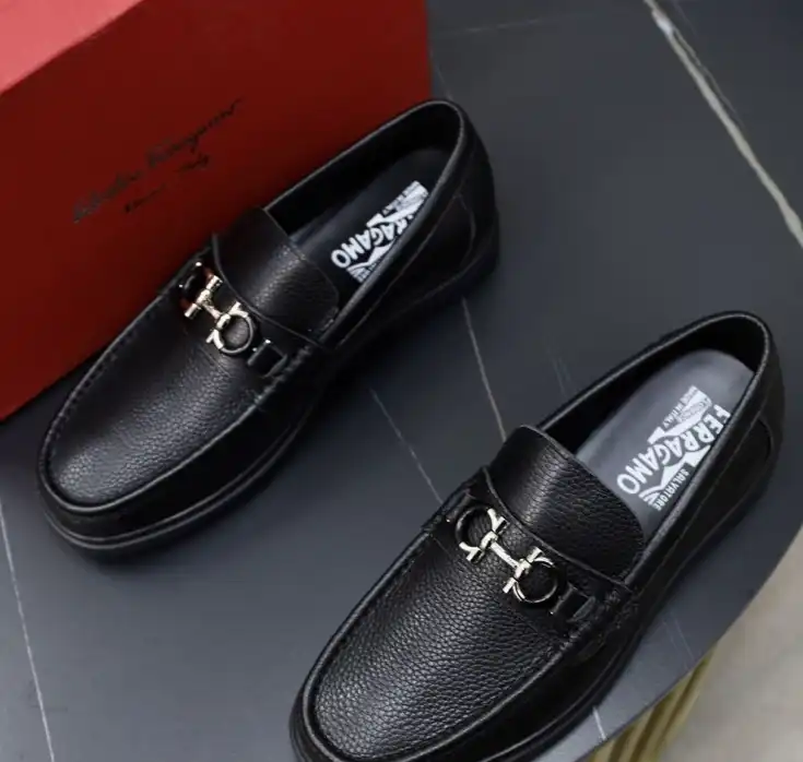 hype Ferragamo Leather Shoes