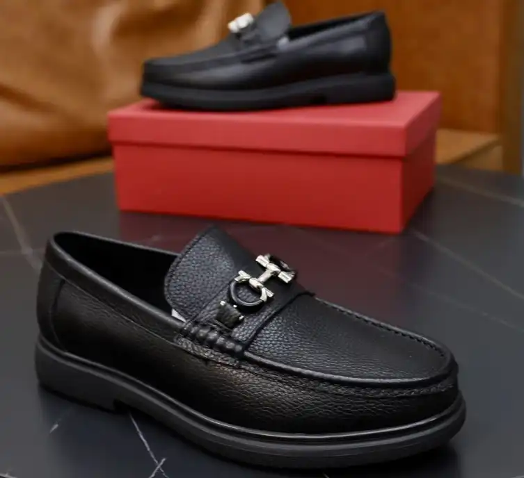 hype Ferragamo Leather Shoes