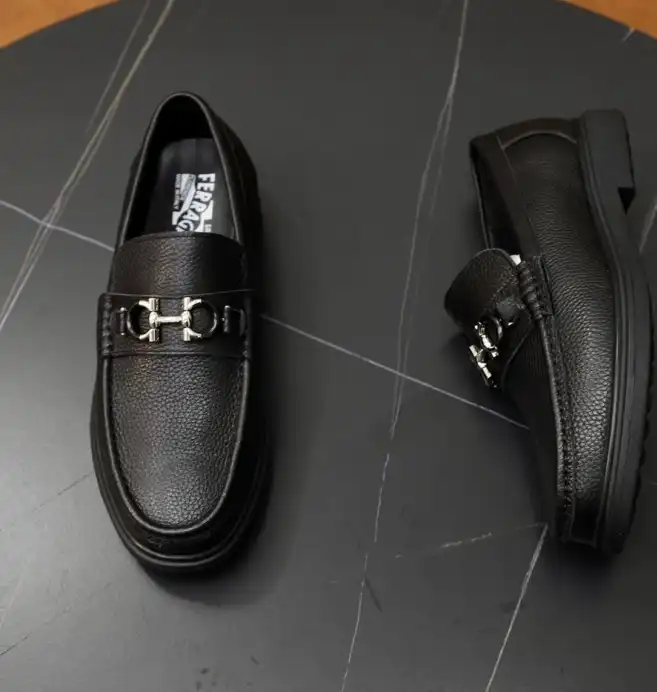 hype Ferragamo Leather Shoes