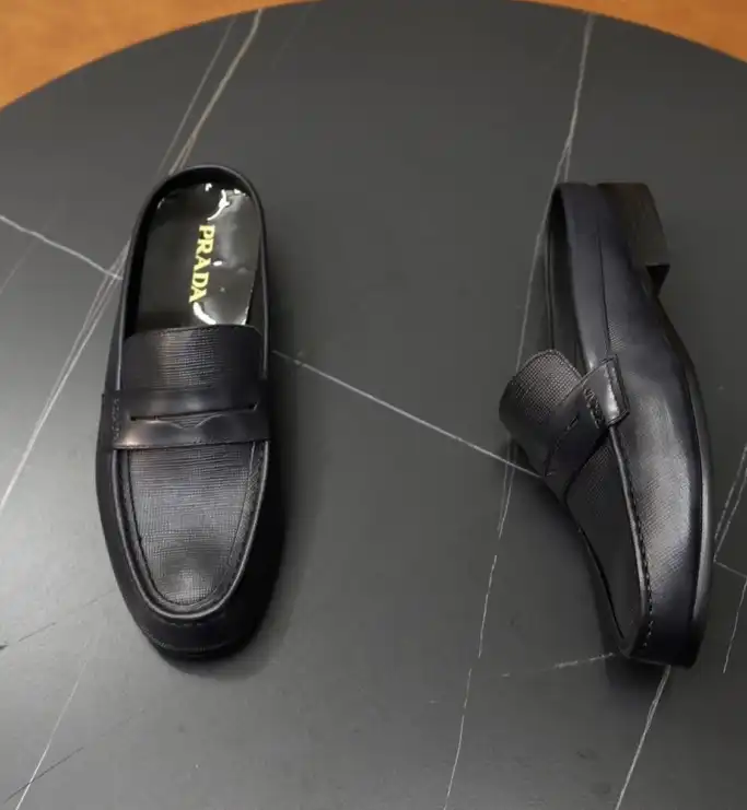 hype Prada Leather Shoes