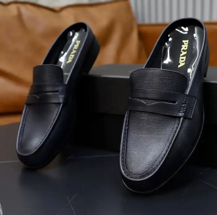 hype Prada Leather Shoes