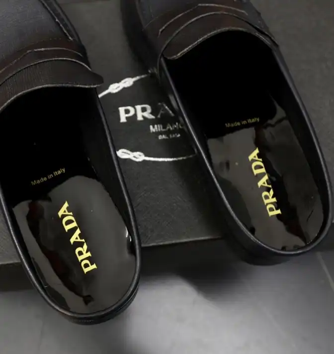 hype Prada Leather Shoes