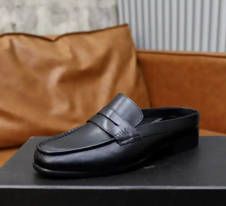 hype Prada Leather Shoes