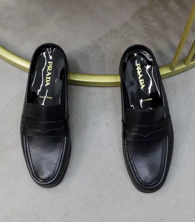 hype Prada Leather Shoes