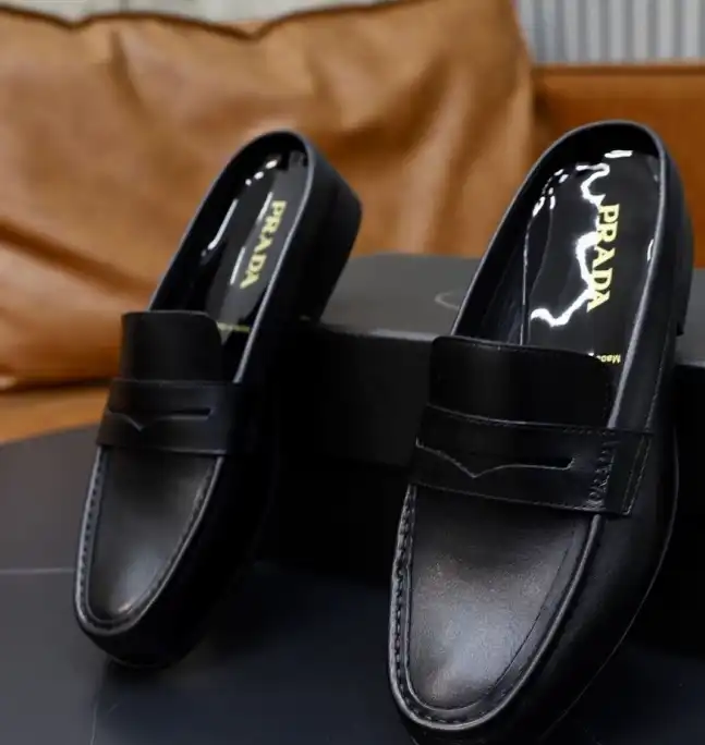 hype Prada Leather Shoes