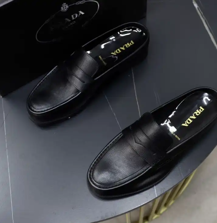 hype Prada Leather Shoes