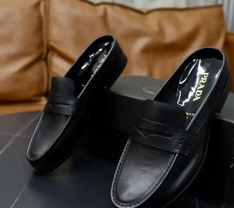 hype Prada Leather Shoes