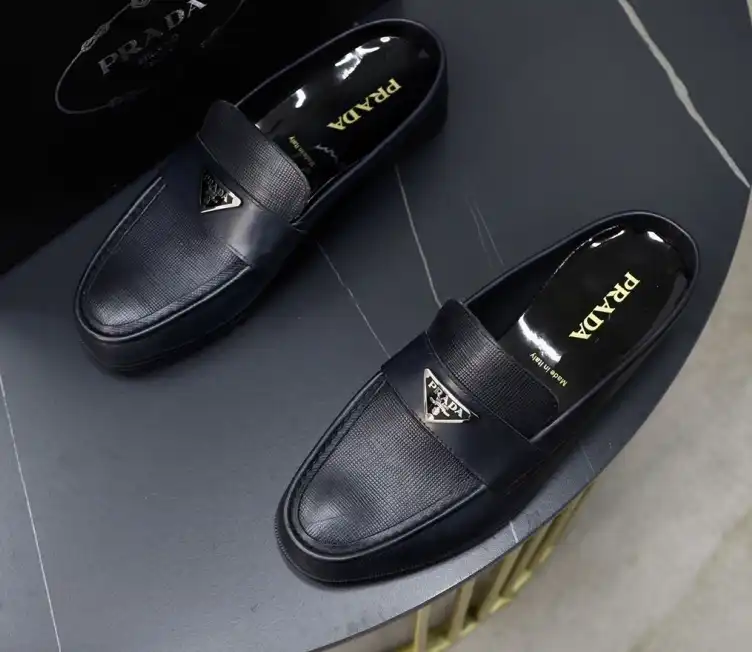 hype Prada Leather Shoes