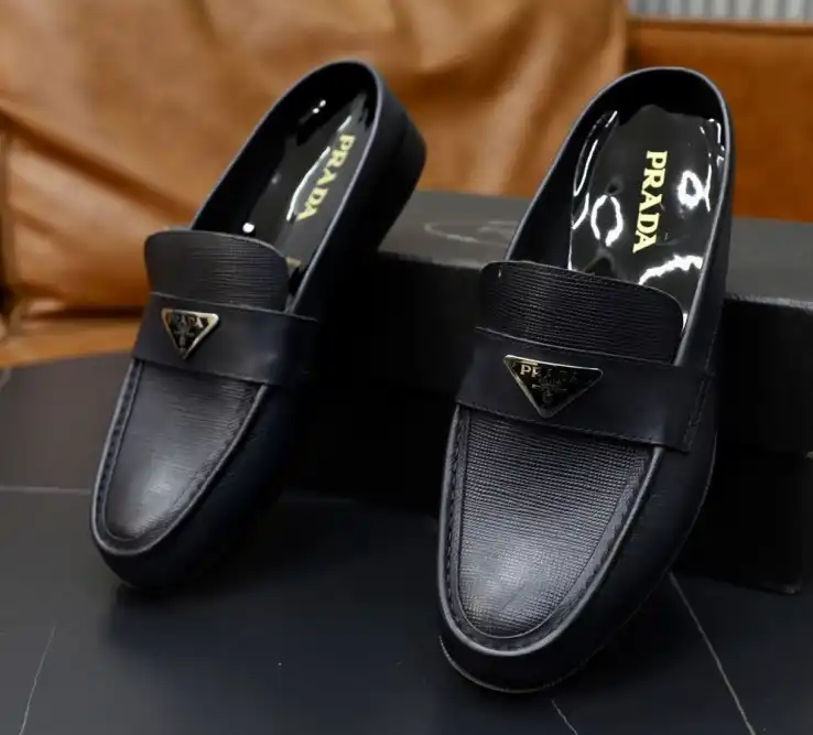 hype Prada Leather Shoes