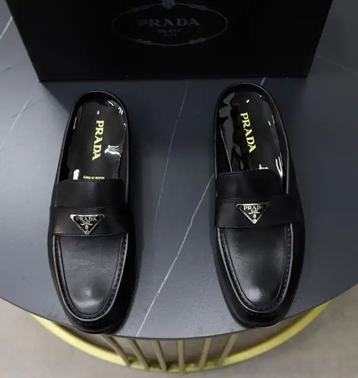 hype Prada Leather Shoes