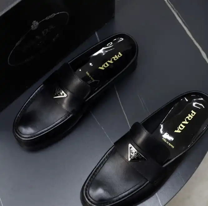 hype Prada Leather Shoes