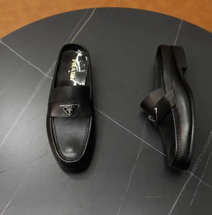 hype Prada Leather Shoes