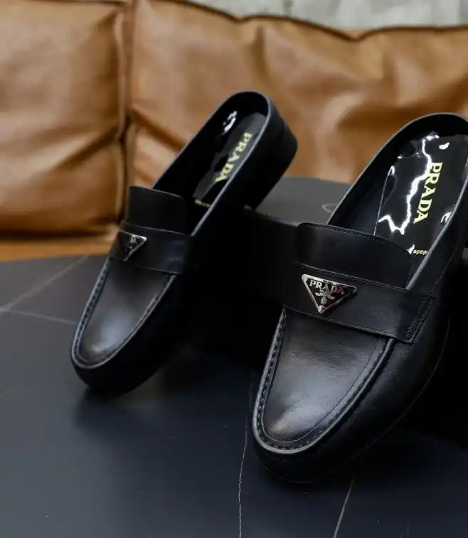 hype Prada Leather Shoes