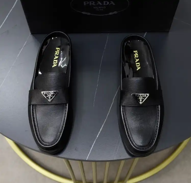 hype Prada Leather Shoes