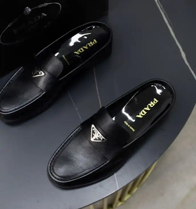 hype Prada Leather Shoes