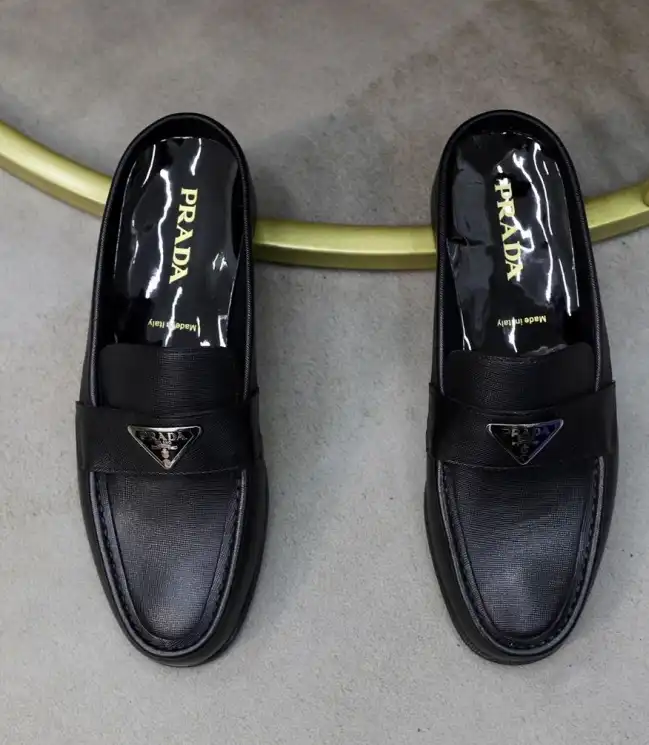 hype Prada Leather Shoes