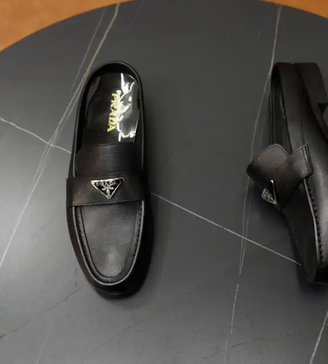 hype Prada Leather Shoes