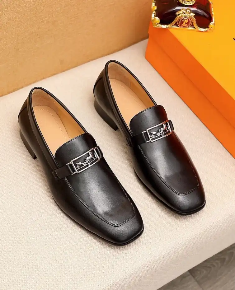 hype Hermes Leather Shoes