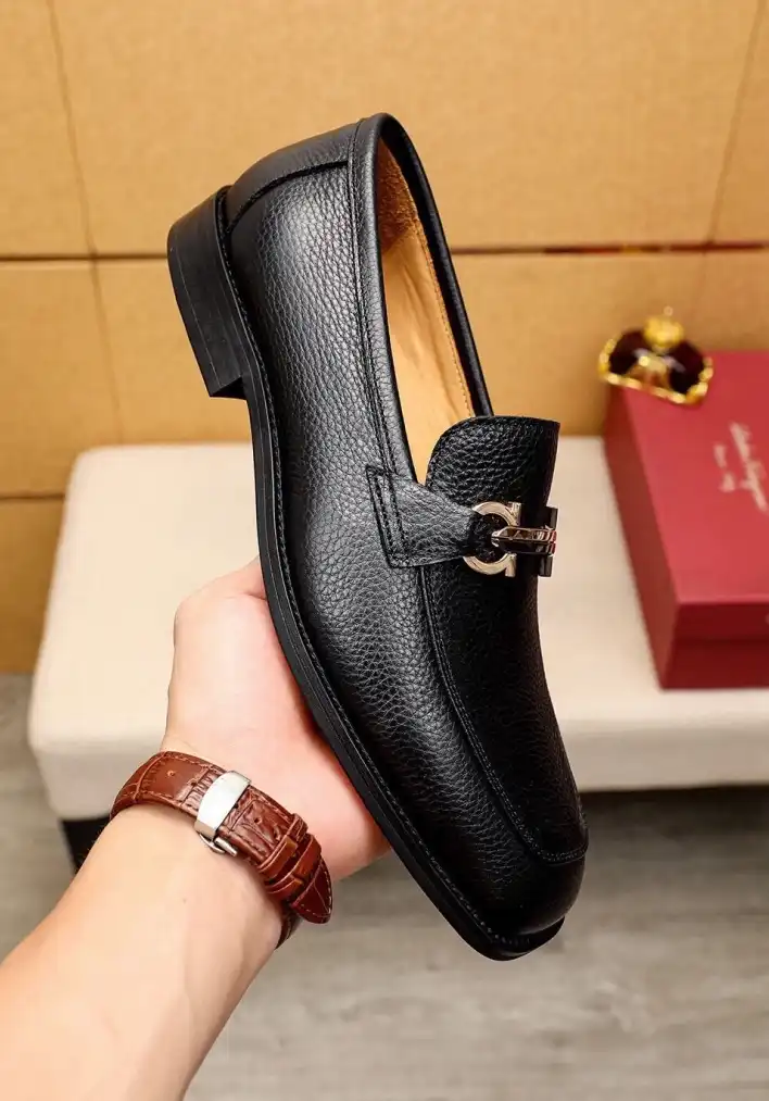 hype Ferragamo Leather Shoes