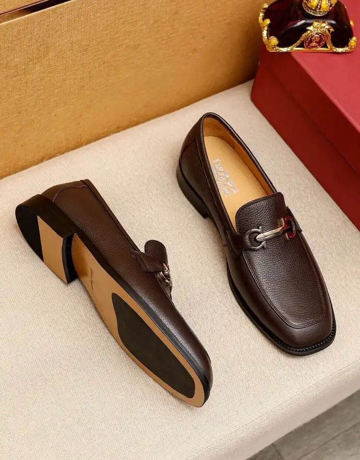 hype Ferragamo Leather Shoes