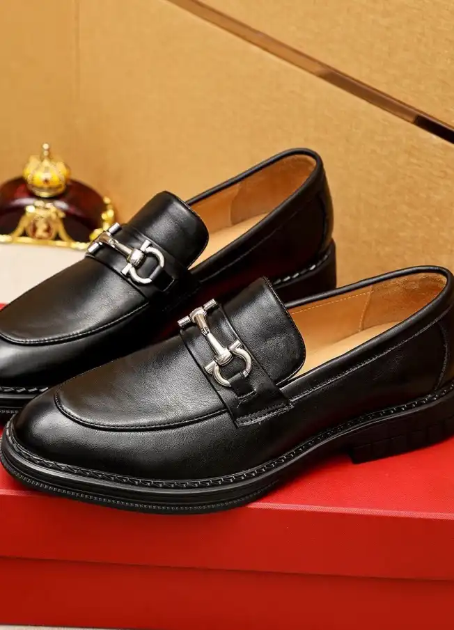 hype Ferragamo Leather Shoes