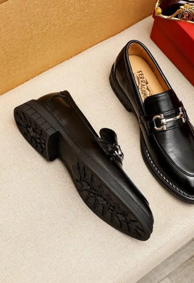 hype Ferragamo Leather Shoes